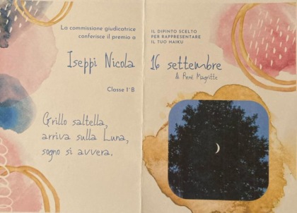 Il componimento poetico di Nicola e l'opera di Magritte a cui si è ispirato