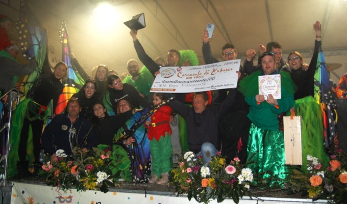 Erbusco trionfa in casa al Carnevale