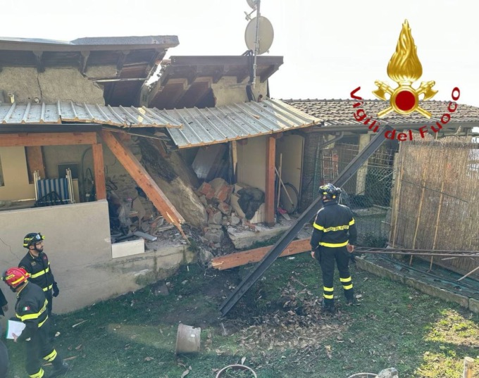 Frana a Piancogno: abitazione gravemente danneggiata