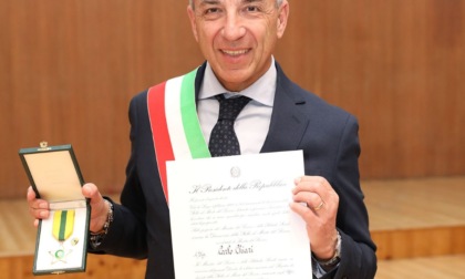 Un Maestro del lavoro in fascia tricolore