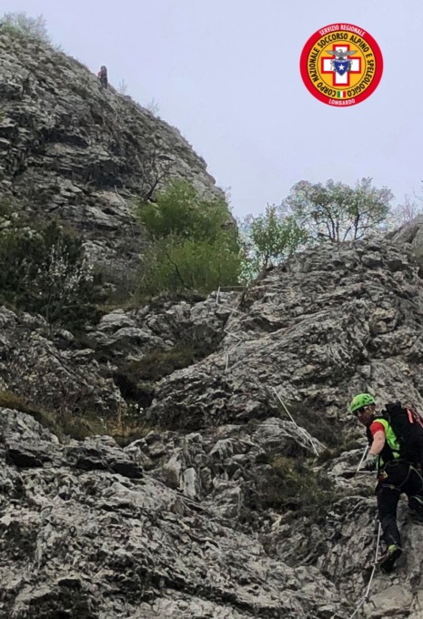 Casto, soccorsa in ferrata una ragazza a quota 1.215 metri