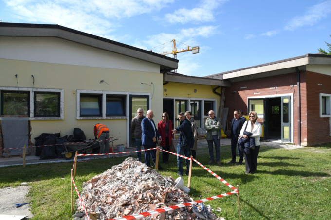 Ex scuola Valotti, proseguono i lavori nello spazio destinato all’associazione per gli anziani “Alberi di vita”