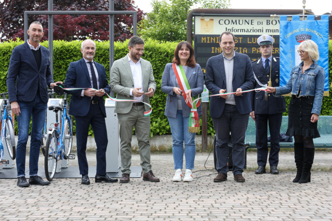 Bovezzo, attivata la prima postazione di bike sharing BiciMia fuori dal comune di Brescia