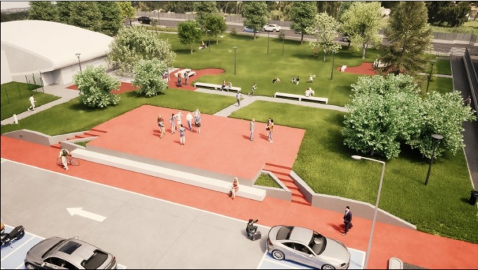 Piazza dell’Amicizia si fa bella per accogliere al meglio la comunità