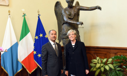 Il console Nasreddine Boubakri in visita a Palazzo Loggia