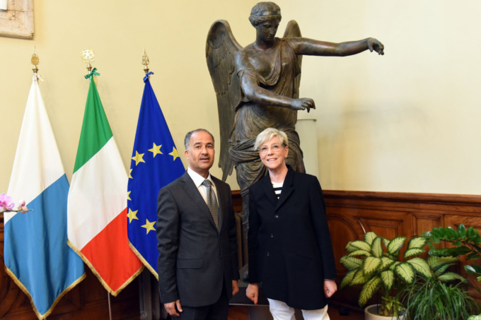 Il console Nasreddine Boubakri in visita a Palazzo Loggia