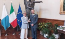 Loggia: la sindaca Castelletti riceve il Colonnello della Guardia di Finanza Francesco Maceroni