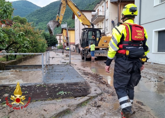 Maltempo a Vobarno: trenta le persone soccorse