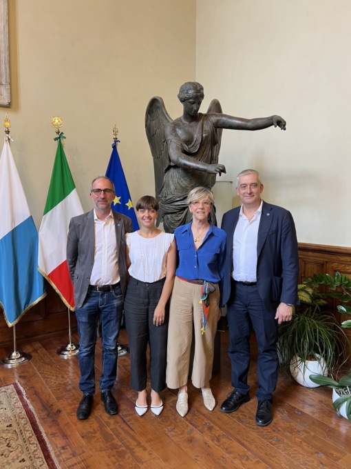 Unicef Italia, il direttore generale Rozera incontra la sindaca Castelletti in Loggia