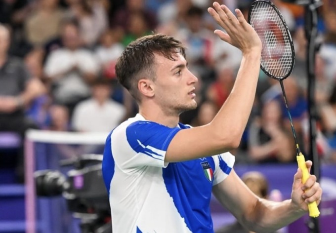 Badminton, a Parigi 2024 il clarense Giovanni Toti sconfitto dal cinese Yu Qi Shin