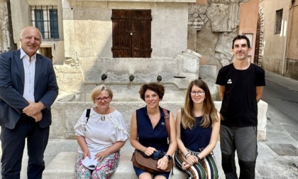 Fontana monumentale in piazzetta Giovanni Labus: terminati i lavori