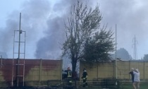 Incendio tra Flero e le porte della città di Brescia