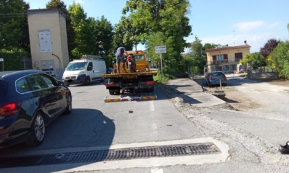 Scontro auto moto a Montichiari