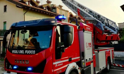 Vigili del Fuoco a Mairano per danni causati dal vento