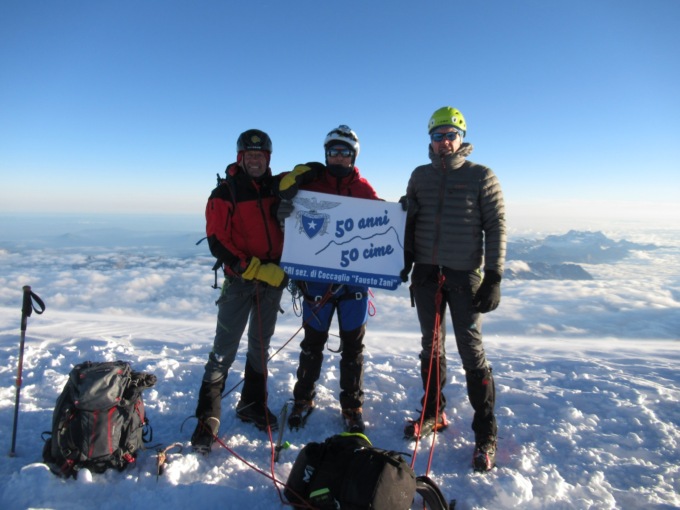 Il Cai Coccaglio conquista i 4.800 metri del Monte Bianco