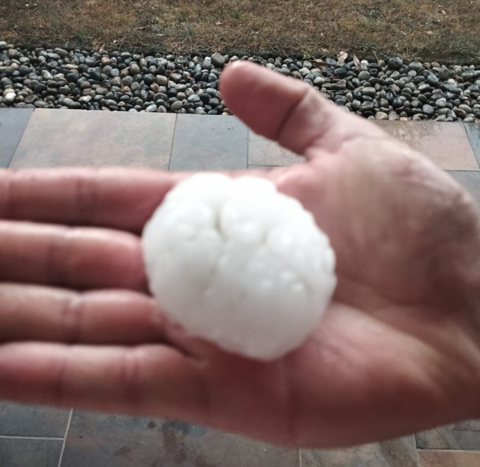 Pioggia e grandine flagellano la Franciacorta