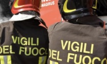 Ancora fiamme in via Montello a Brescia, sul posto i Vigili del Fuoco