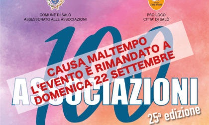 Centoassociazioni a Salò: evento rimandato causa maltempo