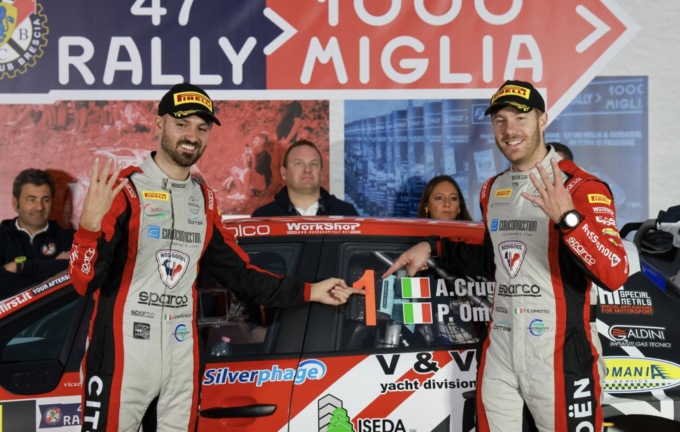 Crugnola e Ometto trionfano al 47esimo Rally 1000 Miglia