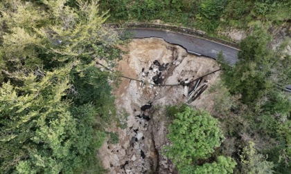 Sp9 a Gargnano: riaperto un tratto della strada dopo la frana