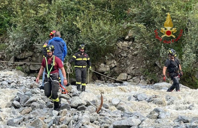 Rimangono bloccati in Val d’Avio a causa di un frana, recuperati dai Vigili del Fuoco