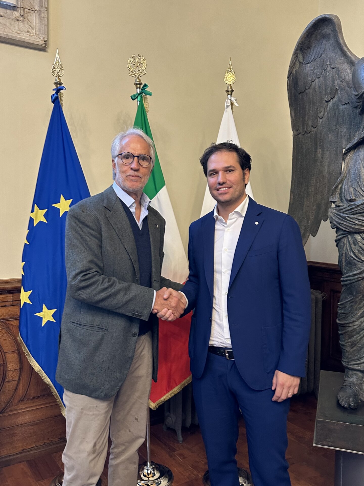 Fotonotizia visita presidente CONI Malagò 3