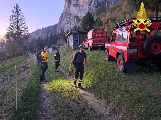 In difficoltà sulla ferrata del Corno delle Capre: l’intervento di Vigili del Fuoco e Cnsas