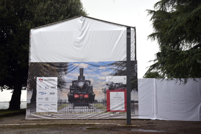 Locomotiva n. 1 in Castello a Brescia: terminata la prima fase dei lavori di restauro