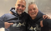 Pep Guardiola a cena a Brescia con Roberto Baggio