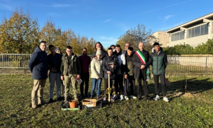 Con la Festa dell’albero mette radici la sinergia tra il Comune di Castrezzato e gli studenti del Cfp