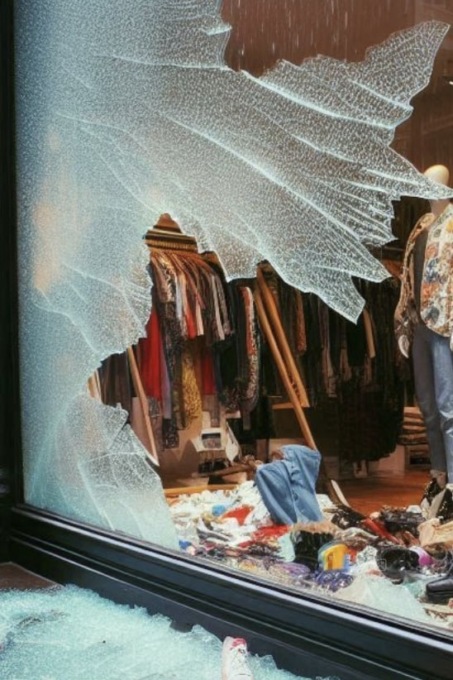 Rezzato: spaccata nel negozio di abbigliamento Follia