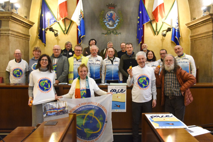 Terza Marcia Mondiale per la Pace: ricevuti in Loggia i delegati