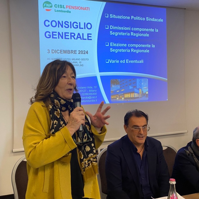 Giovanna Mantelli eletta nella segreteria regionale dei pensionati Cisl