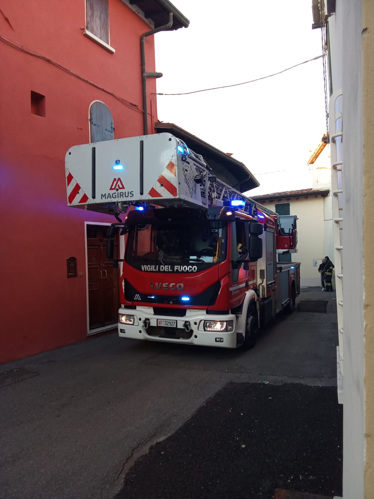 Incendio in una palazzina