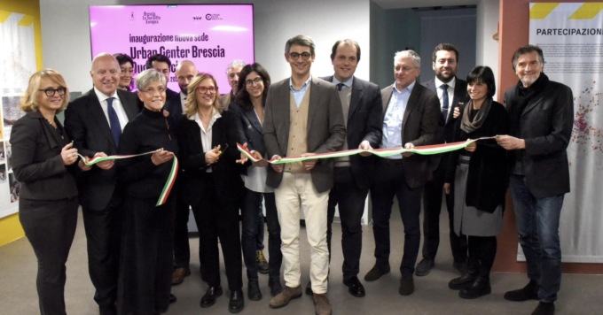 Taglio del nastro alla nuova sede dell’Urban Center Brescia e del Distretto Urbano del Commercio