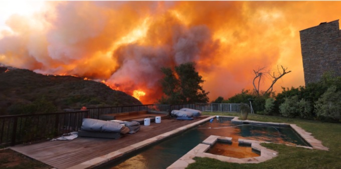 Un bresciano nell’inferno della California in fiamme