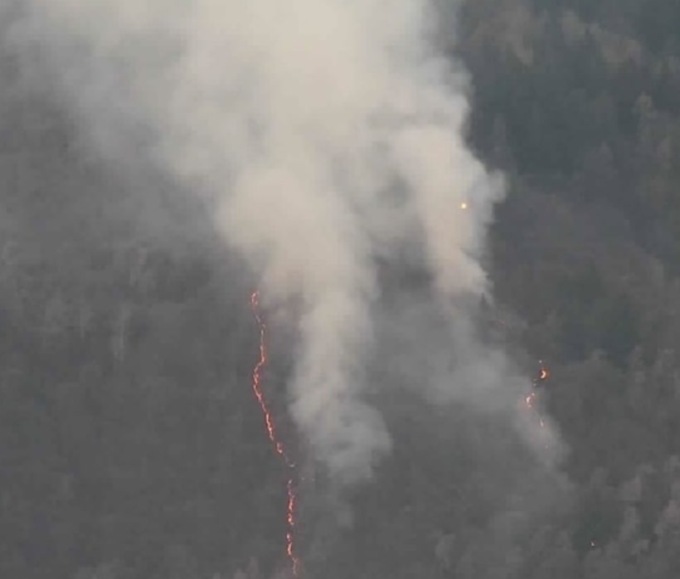 Losine: l’incendio si è mangiato 25 ettari di bosco