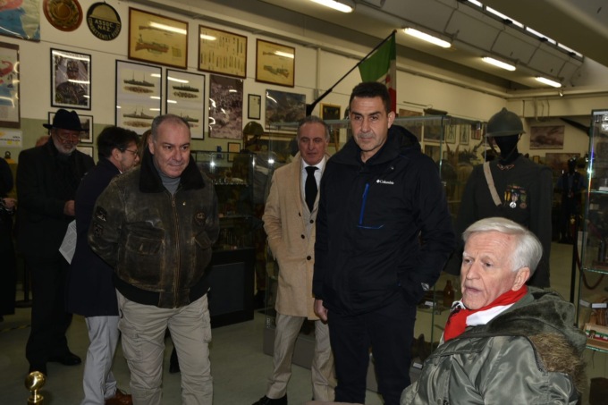 Il Generale Roberto Vannacci oggi al Museo del Ricordo di Adro