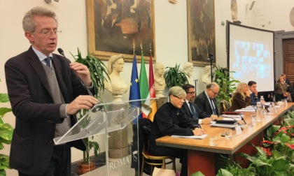 La sindaca di Brescia Laura Castelletti a Roma alla riunione del Consiglio nazionale Anci