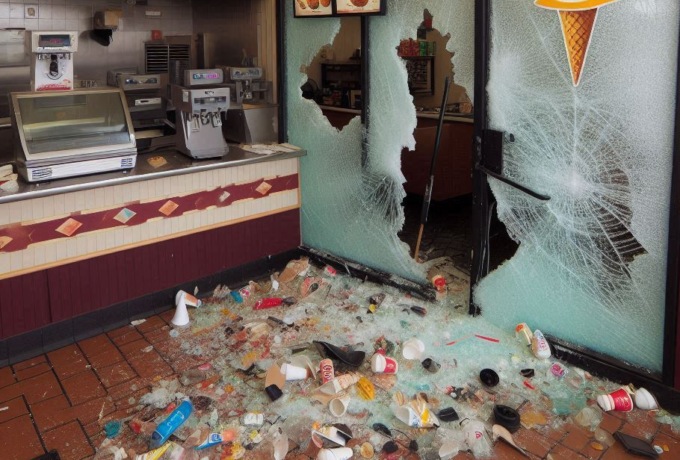 Spaccata in gelateria, i ladri si sono dati alla fuga