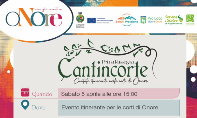Canti in Corte: il 5 aprile voci e tradizioni rivivono nel cuore di Onore