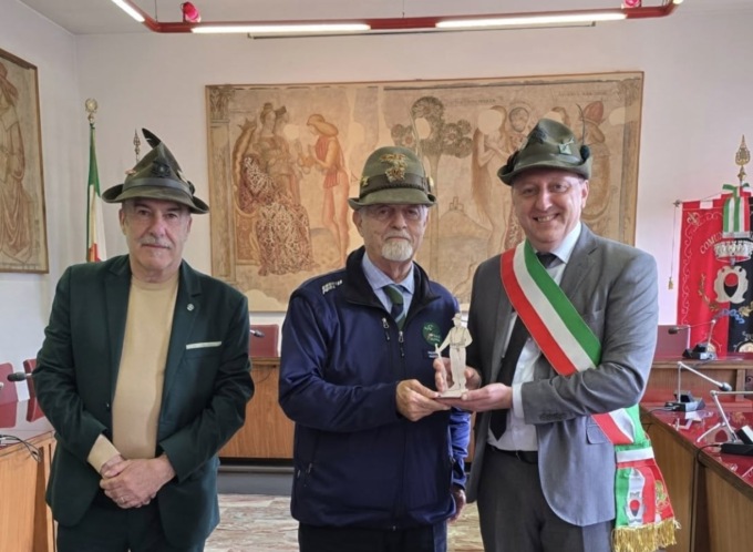 Bienno: in visita il presidente dell’Associazione Nazionale Alpini Sebastiano Favero