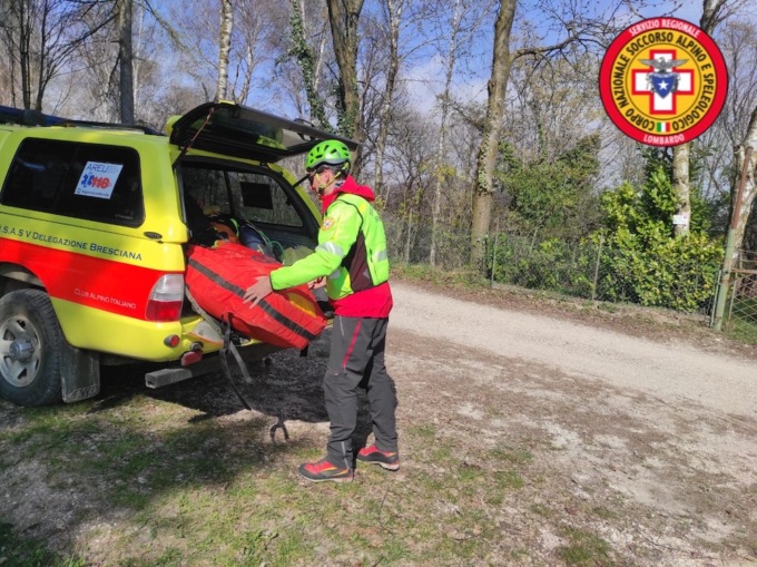 Brutta caduta a Lumezzane, interviene il Cnsas