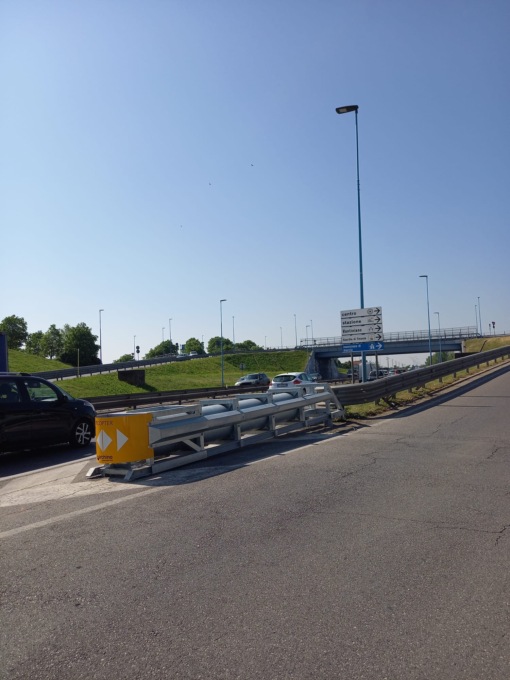 Tangenziale Ovest: al via l’installazione di sei attenuatori d’urto