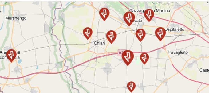 Blackout improvviso, Ovest Bresciano e Franciacorta rimangono senza corrente