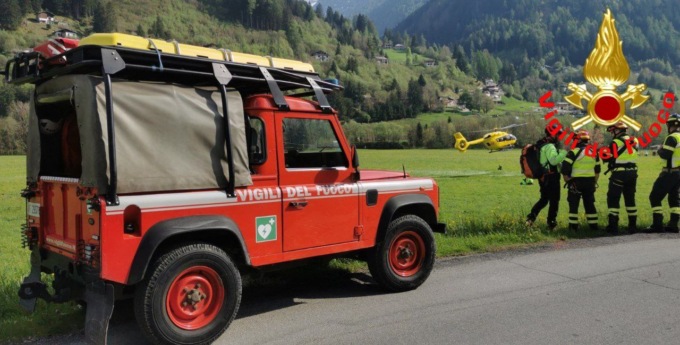 Escursionista cade in Val Paghera, arriva l’elisoccorso