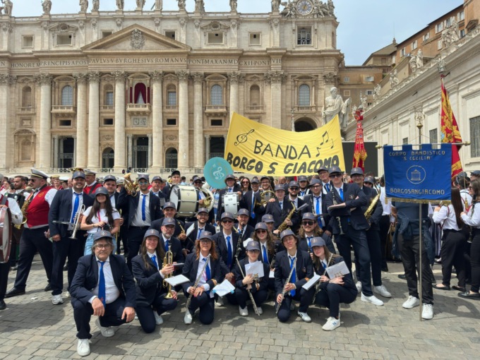 La Santa Cecilia al Giubileo delle Bande nella città eterna