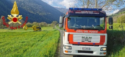 Infortunio agricolo ad Incudine, arriva l’elisoccorso