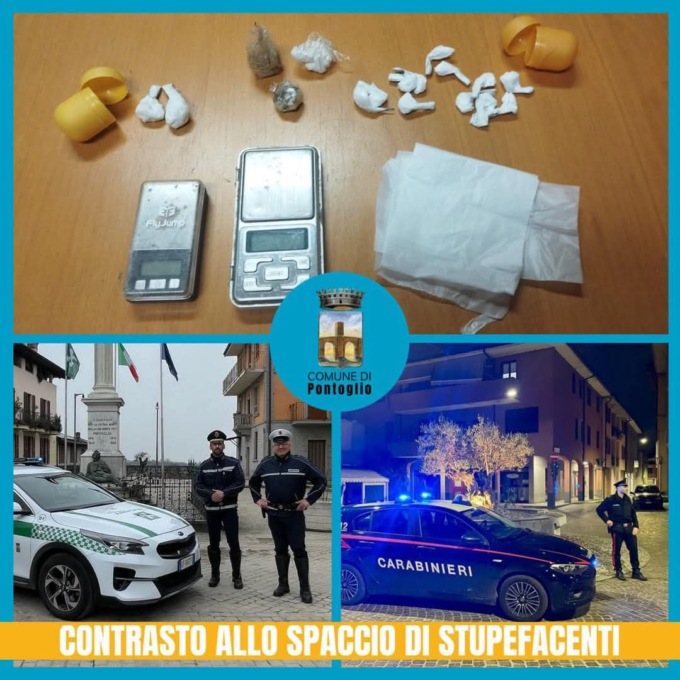 Spaccio stupefacenti: scatta la denuncia per due persone di Pontoglio