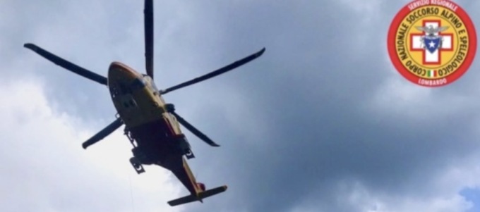 Brutta caduta per un ciclista a Bovezzo: l’intervento del Soccorso Alpino